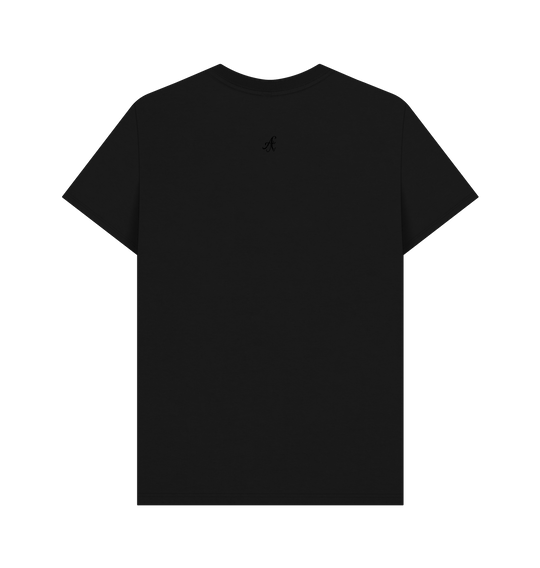 Black Printed T-shirt Back