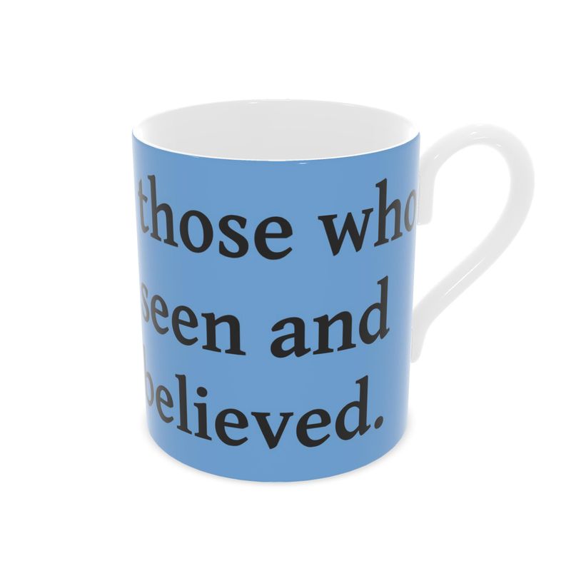 Contrado S.D.L.V. Bone China Mug with a smooth white finish and elegant design, perfect for hot beverages.