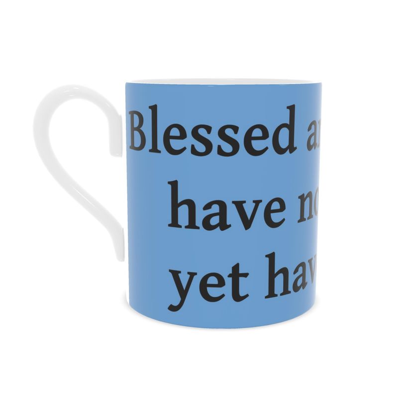 Contrado S.D.L.V. Bone China Mug with a smooth white finish and elegant handle, ideal for hot beverages.