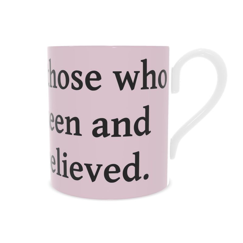 Contrado S.D.L.V. Bone China Mug with a smooth white finish and classic shape, ideal for hot beverages.