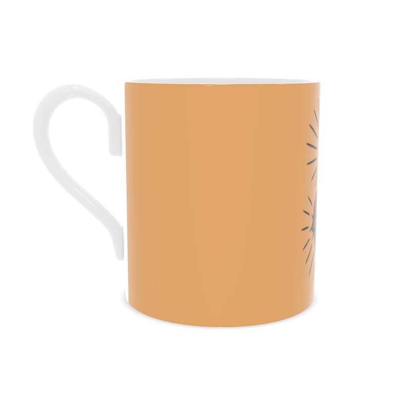 Contrado S.D.L.V. bone china mug with a smooth white finish and elegant shape, perfect for hot beverages.