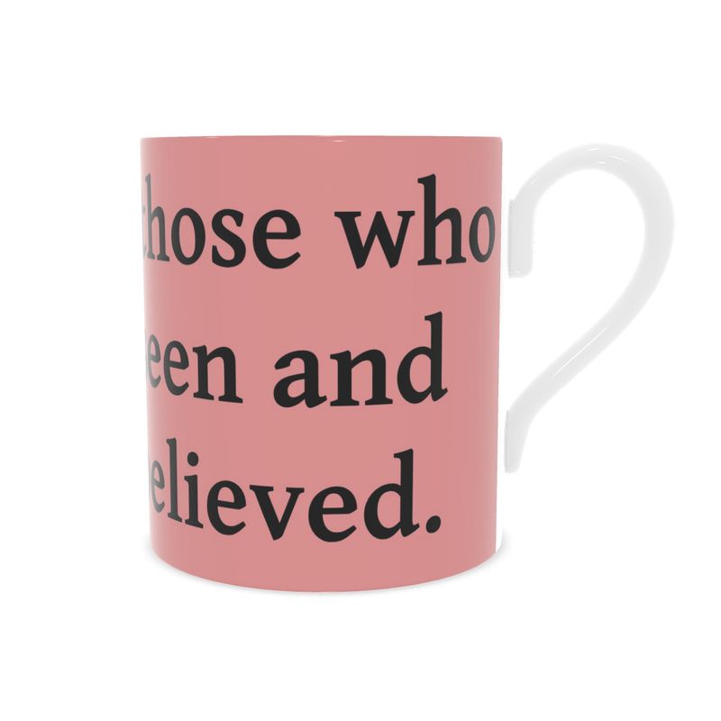 Contrado S.D.L.V. Bone China Mug with smooth white finish and classic shape, perfect for hot beverages.