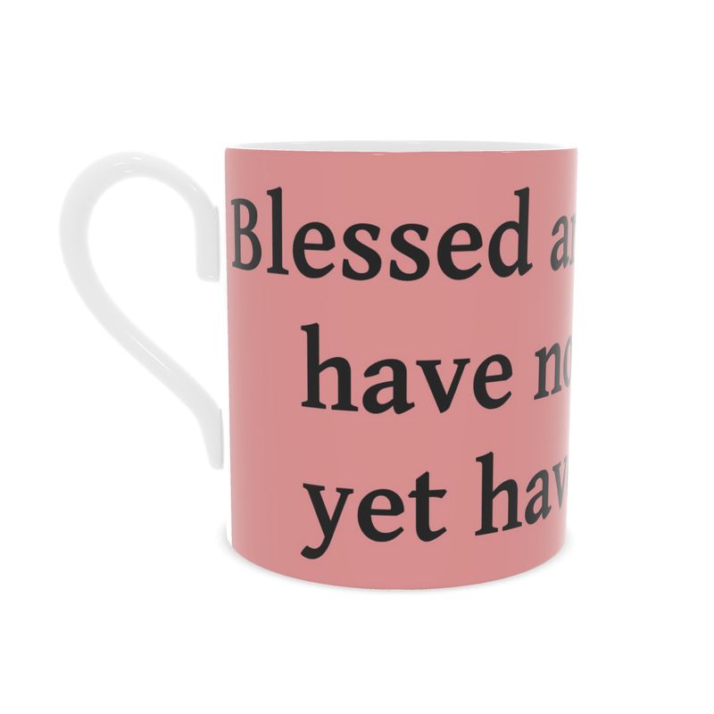 Contrado S.D.L.V. Bone China Mug with a sleek white design, showcasing smooth ceramic surface and classic mug shape.