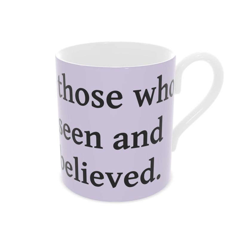 Contrado S.D.L.V. Bone China Mug with smooth white finish, showcasing elegant ceramic design and sturdy handle.