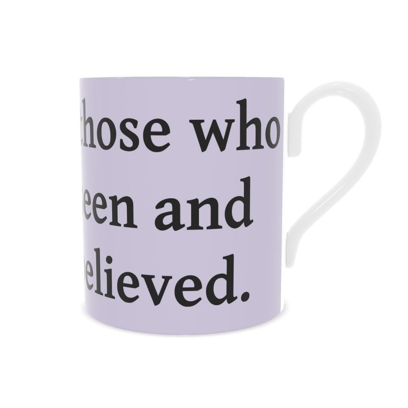 Contrado S.D.L.V. Bone China Mug with a smooth white finish and classic shape, ideal for hot beverages.