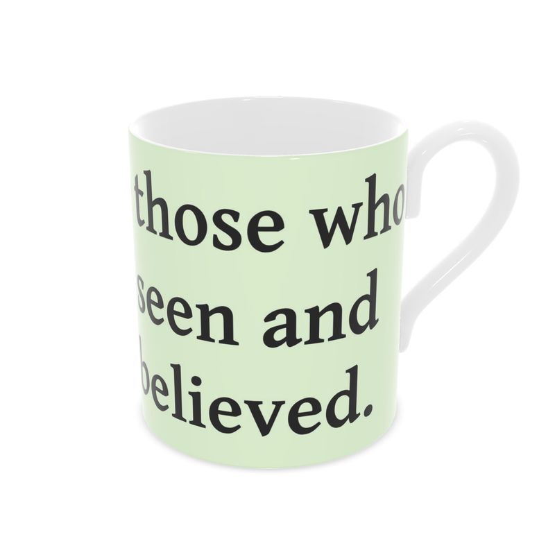 Contrado S.D.L.V. Bone China Mug with a smooth, white finish and elegant design, perfect for hot beverages.