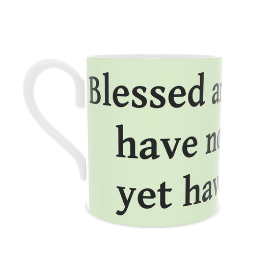 Contrado S.D.L.V. Bone China Mug with sleek white finish and smooth handle, ideal for hot beverages and elegant table settings.