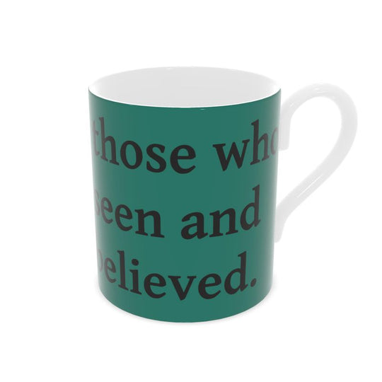 Contrado S.D.L.V. Bone China Mug with smooth white finish and classic shape, perfect for hot beverages.