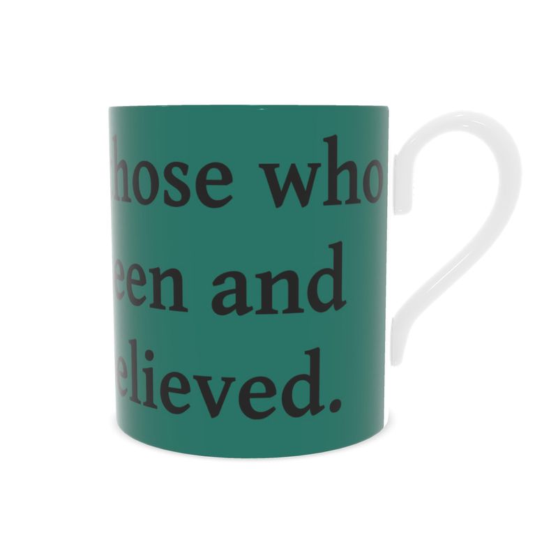 Contrado S.D.L.V. bone china mug with a smooth white finish and classic rounded shape.
