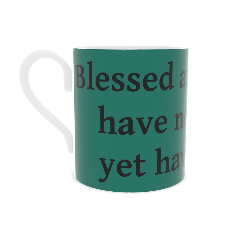 Contrado S.D.L.V. Bone China Mug with smooth white surface and elegant shape, ideal for hot beverages.