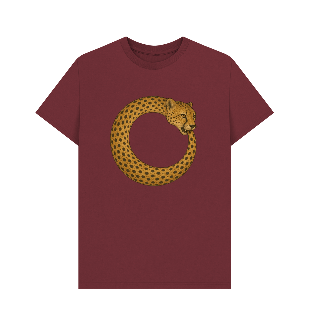 Red Wine Printed T-shirt Front