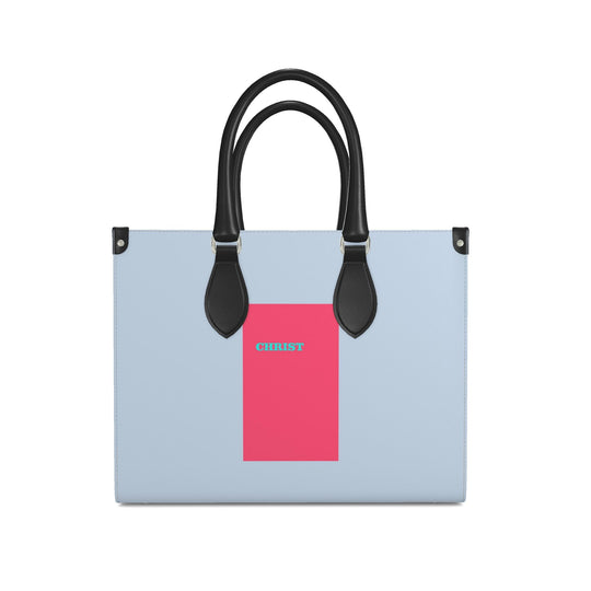 S.D.L.V. Christ Leather Shopper Bag