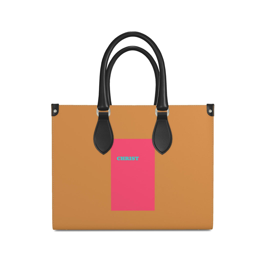 S.D.L.V. Christ Leather Shopper Bag