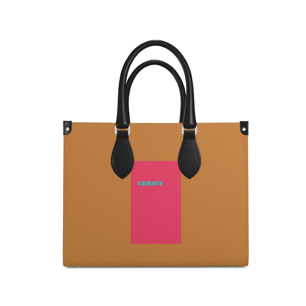 S.D.L.V. Christ Leather Shopper Bag