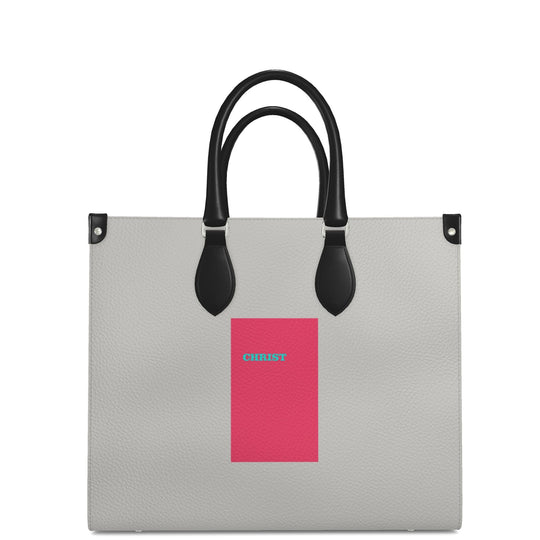 S.D.L.V. Christ Leather Shopper Bag