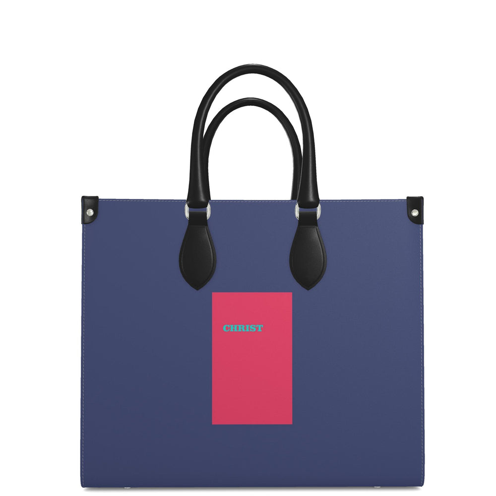 S.D.L.V. Christ Leather Shopper Bag