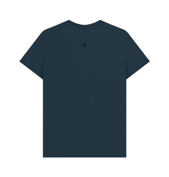 Denim Blue Printed T-shirt Back