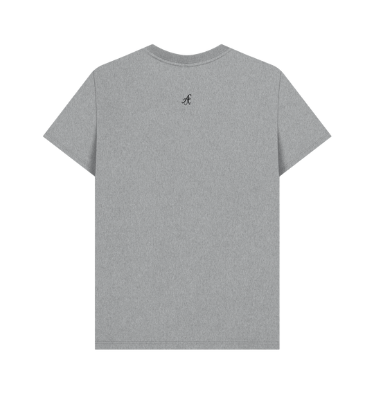 Athletic Grey Printed T-shirt Back