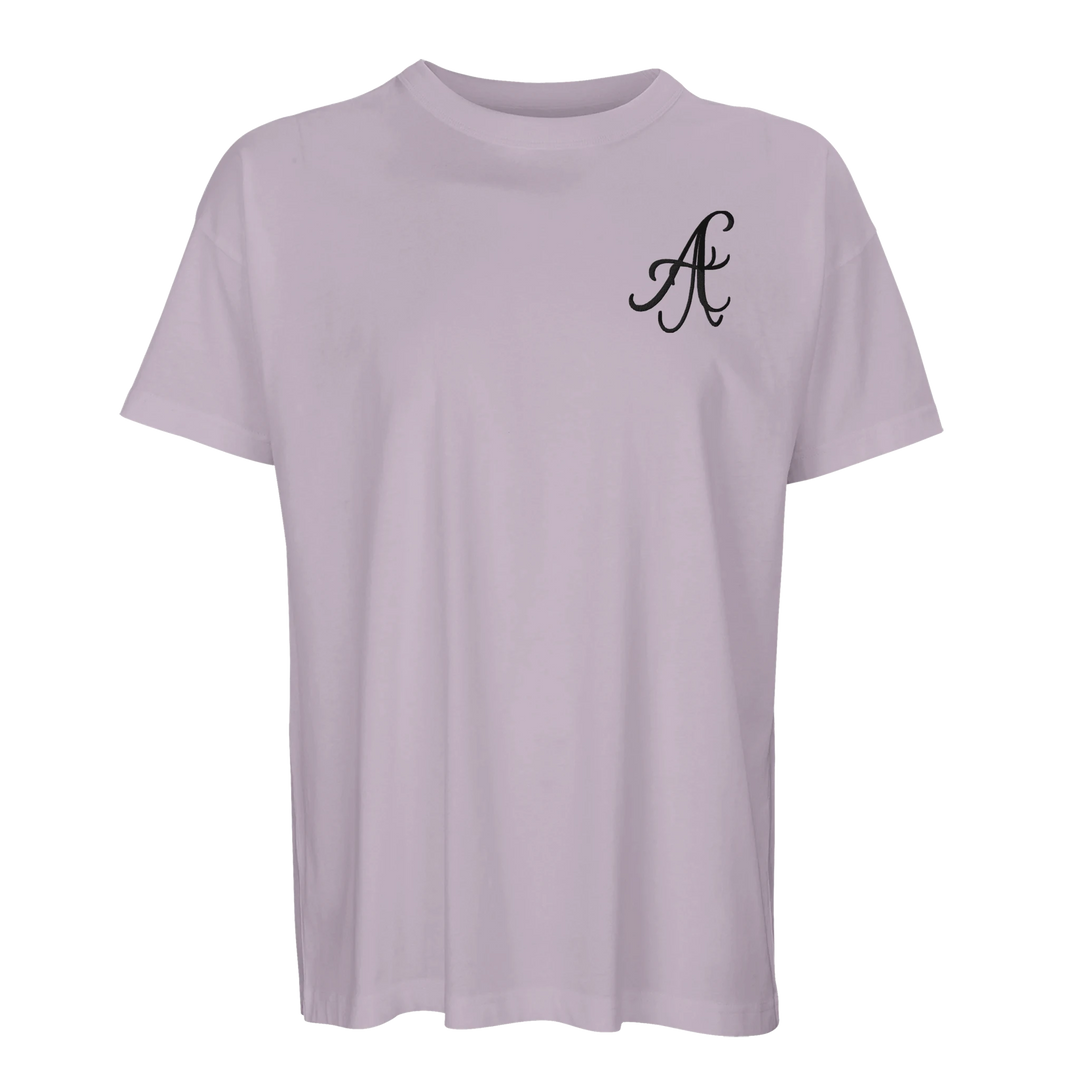 Afrociaga Erik Of London Limited T-shirt in black with bold Afrociaga graphic design, casual fit, short sleeves, front view.