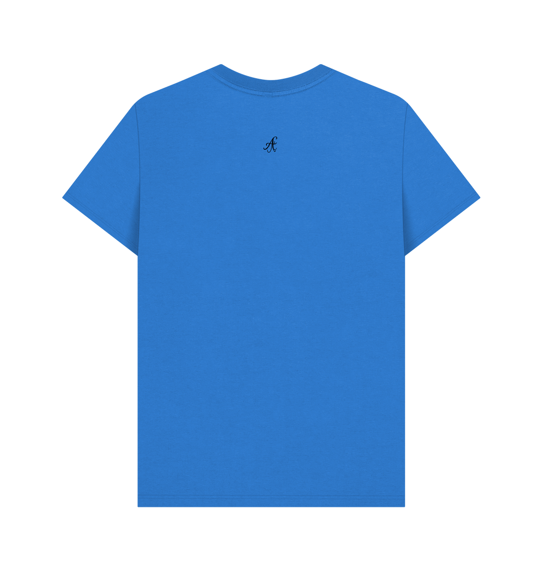 Bright Blue Printed T-shirt Back
