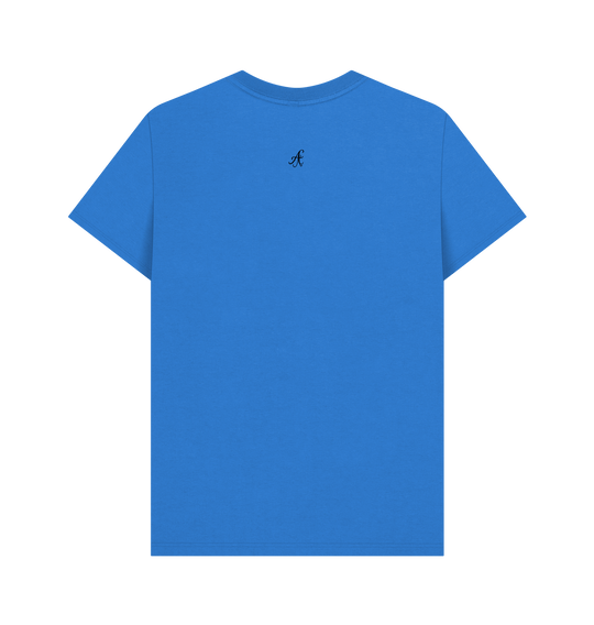 Bright Blue Printed T-shirt Back