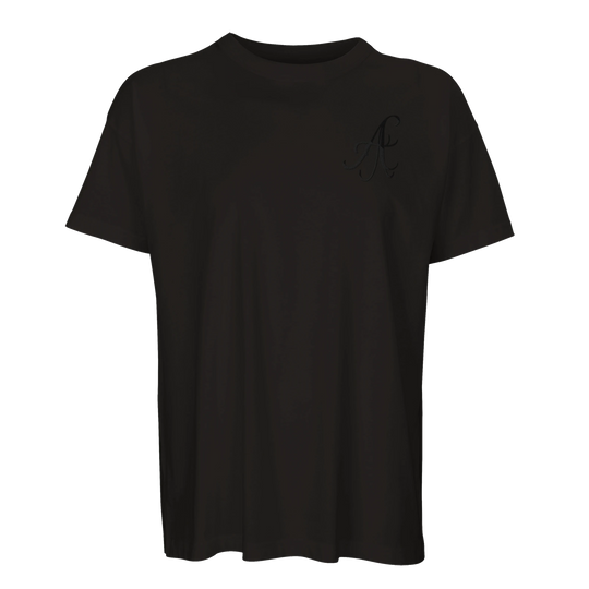Black Afrociaga T-shirt by Erik Of London Limited featuring a stylish graphic design on the front.