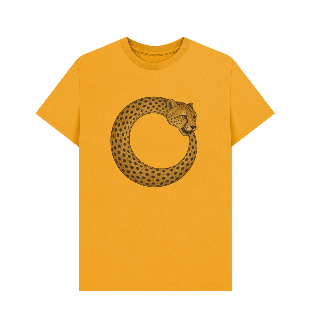 Mustard Printed T-shirt Front