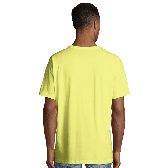 Afrociaga "A" Oversized T-shirt. Embroidered logo. 100% combed organic cotton. Round neck Design - Cut and Sewn Construction.