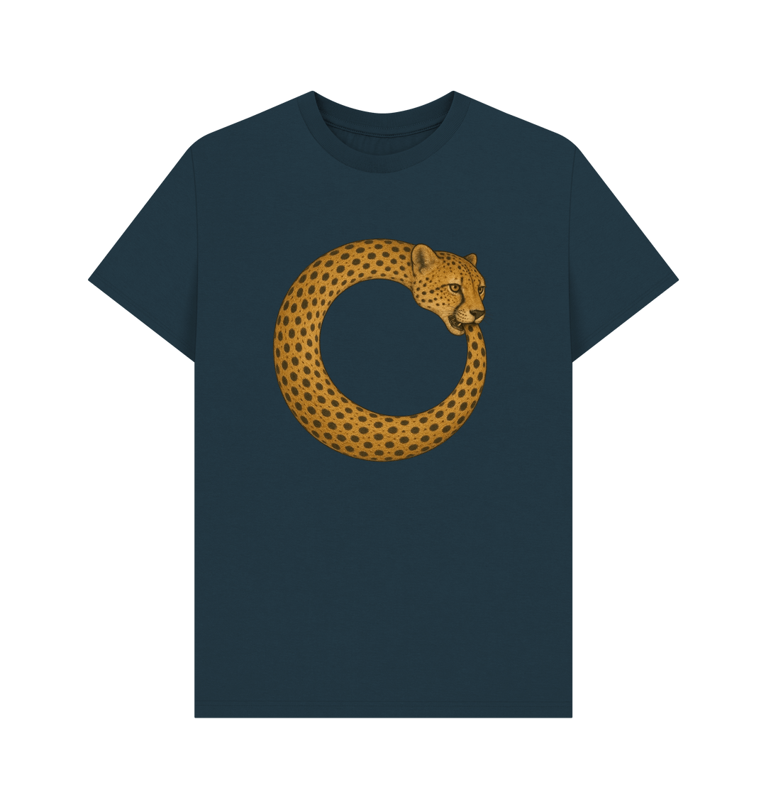 Denim Blue Printed T-shirt Front