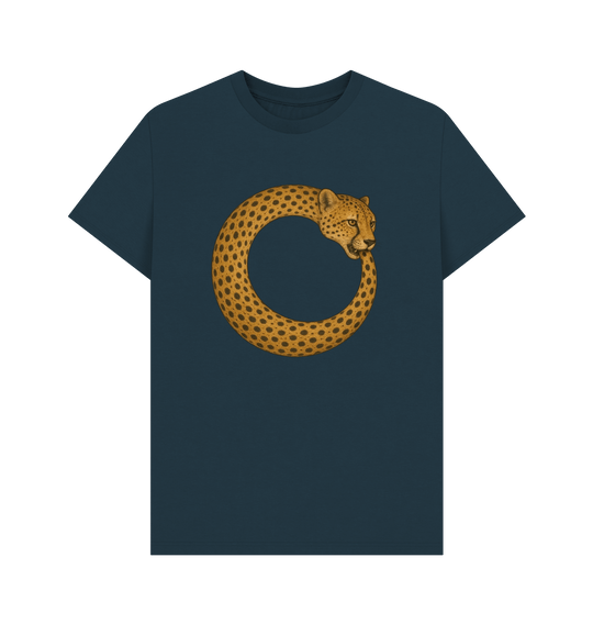 Denim Blue Printed T-shirt Front