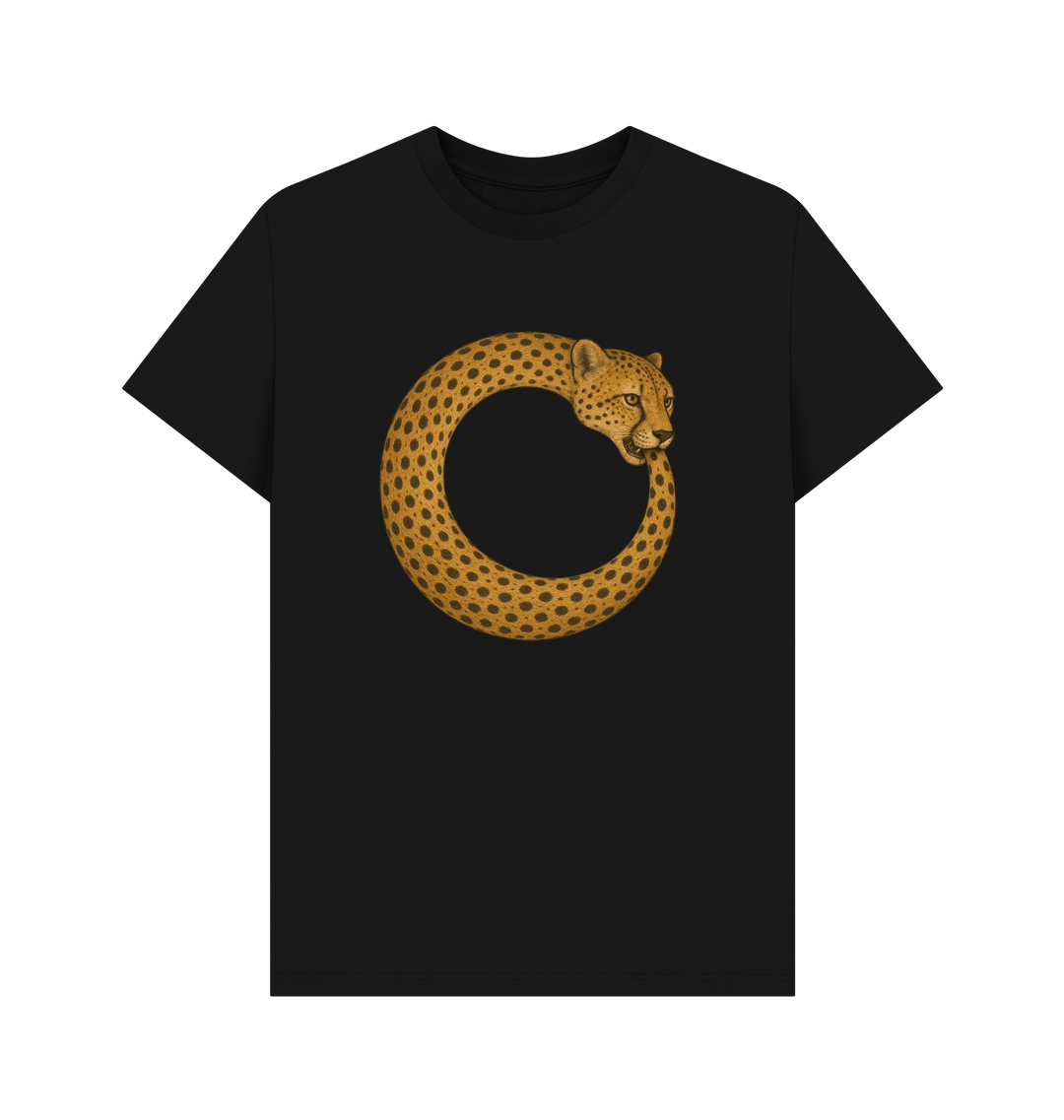 Black Printed T-shirt Front